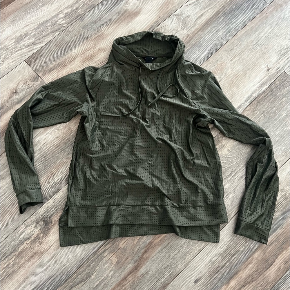Olive Green Hooded Pullover